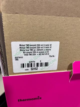 Vaso completo Thermomix TM5. Nuevo a estrenar