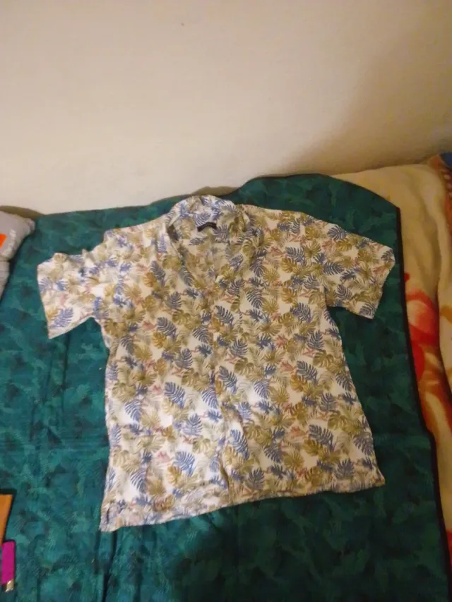 Camisa Hawaiana Estampada
