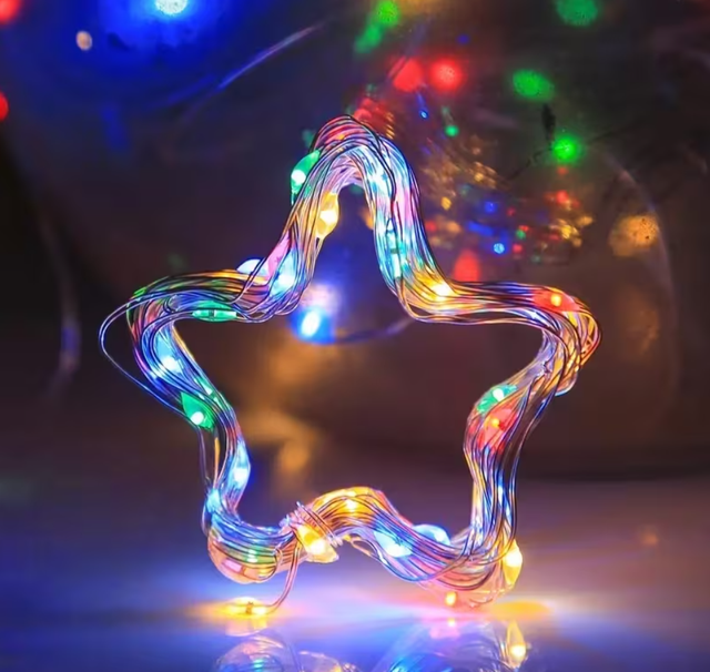 Guirlanda de LED USB 20 m 200 multicolor com controle remoto