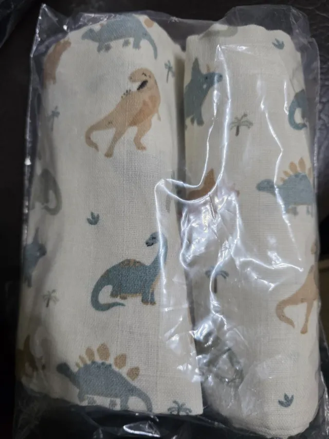 Pack 3 muselinas Jollein dinosaurios