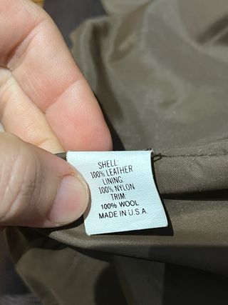 Chaqueta bomber Cuero tipo A2 WW2 Vintage