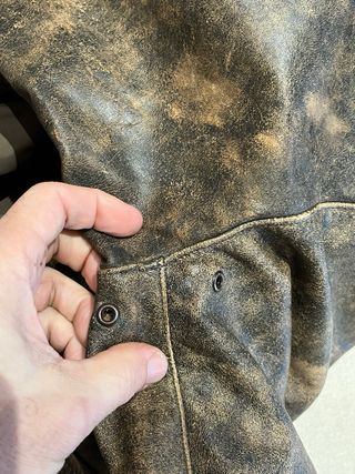 Chaqueta bomber Cuero tipo A2 WW2 Vintage