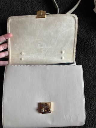 Bolso de hombro blanco