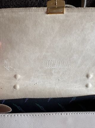 Bolso de hombro blanco