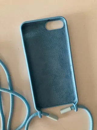 Custodia iPhone Blu con Corda