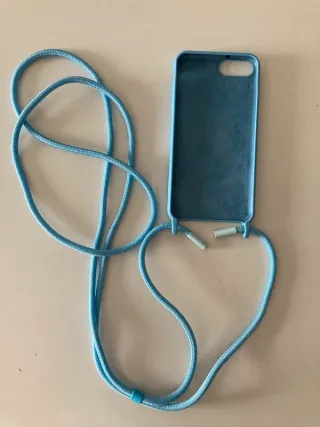 Custodia iPhone Blu con Corda