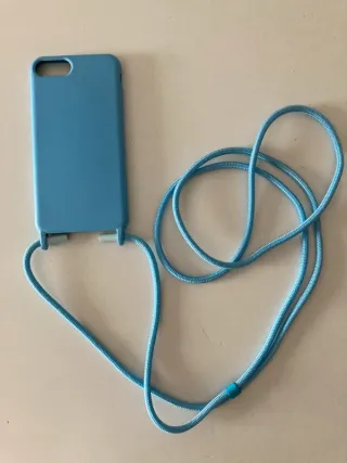 Custodia iPhone Blu con Corda