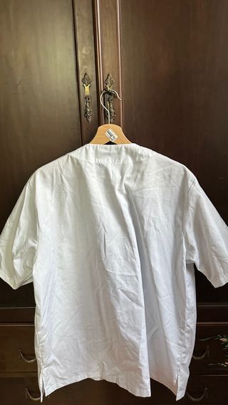 Bata blanca manga corta