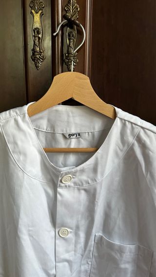 Bata blanca manga corta