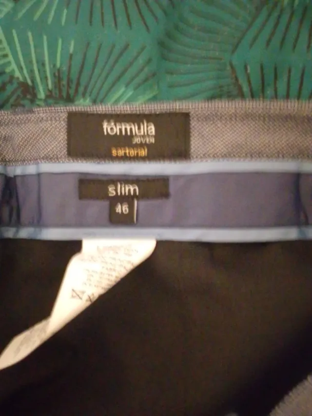 Formula Joven Pantalones Slim Gris Talla 46