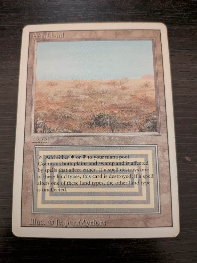 Scrubland Revised MTG dual land
