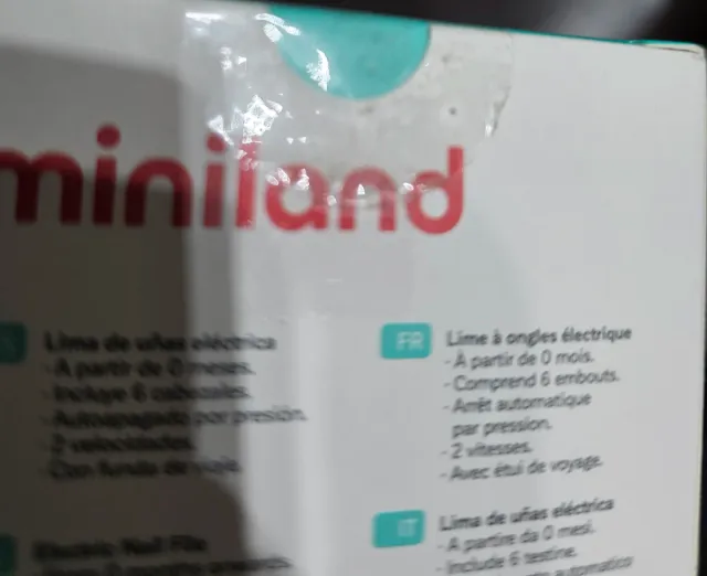 Lima de uñas eléctrica Miniland bebé