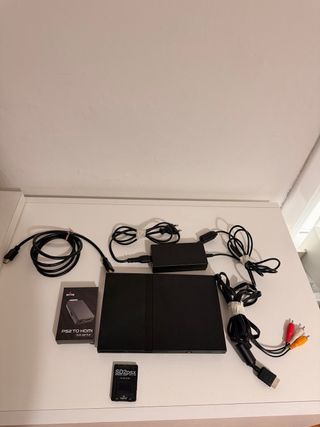 Playstation 2 Negra con HDMI y memoria con juegos
