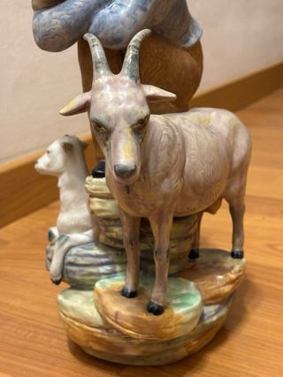 Figura Lladró Pastor con Oveja y Cabra