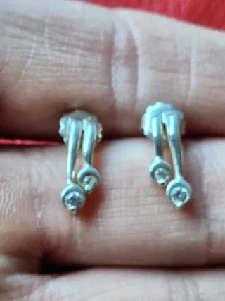 Pendientes plata 925 con circonitas