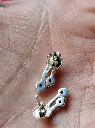 Pendientes plata 925 con circonitas