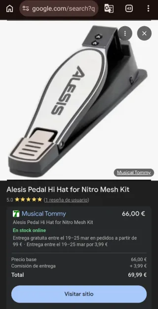 Alesis Nitro hihat control