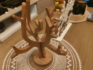 Árbol organizador joyas madera