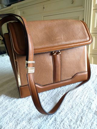Bolso Uterqüe Camel Piel