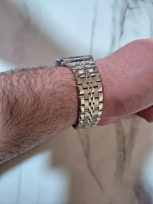 Poedagar Rectangular Chrono Acero Inoxidable