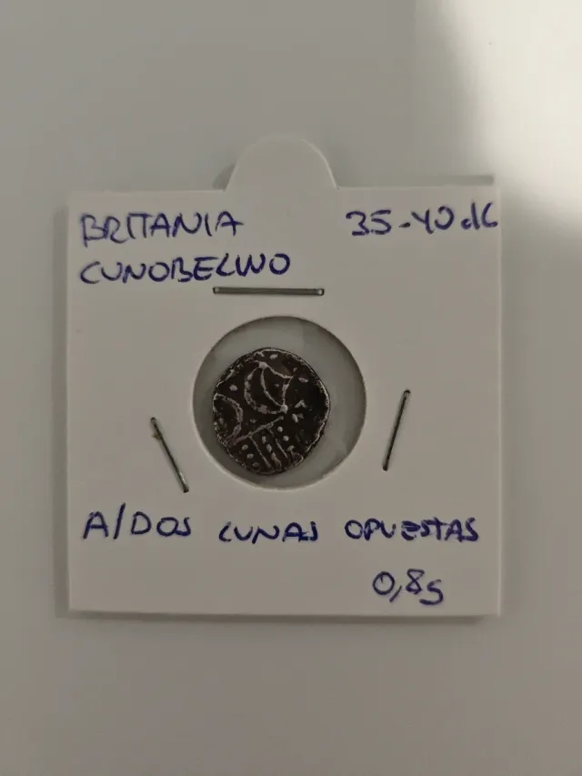 Moneda Antigua Britania Cunobelino