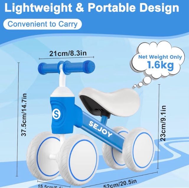 NUEVA! Bici di equilibrio per bambini 10-36 mesi nuova