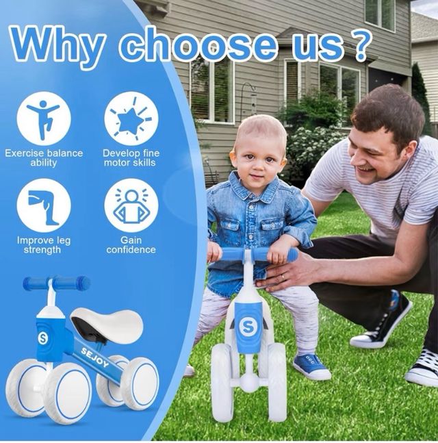 NUEVA! Bici di equilibrio per bambini 10-36 mesi nuova