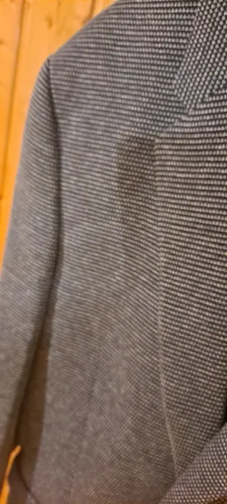 Americana Azul Navy jaspeada