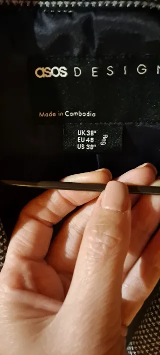 Americana Azul Navy jaspeada