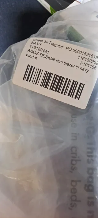 Americana Azul Navy jaspeada