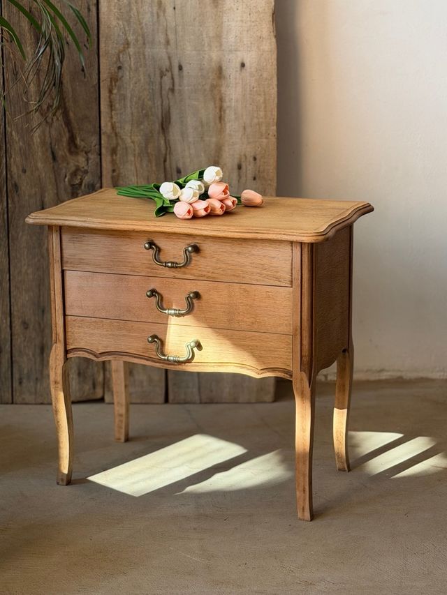 Tavolino francese in rovere pieghevole