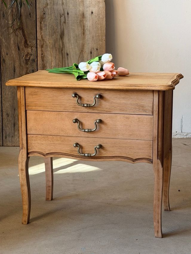 Tavolino francese in rovere pieghevole