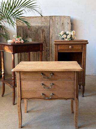 Mesita francesa roble abatible