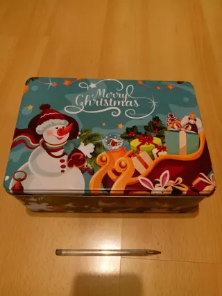 Caja metálica Navidad