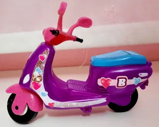 Moto Barriguitas Morada y Rosa con Accesorios