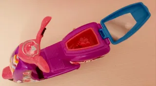 Moto Barriguitas Morada y Rosa con Accesorios