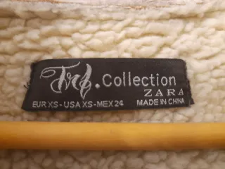 Chaleco Zara ante y borreguito