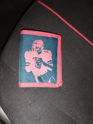 Cartera NFL Azul Cierre Cremallera