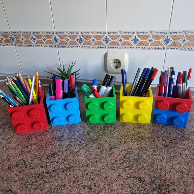 5 Cubi Lego in Stile Mattoncino Nuovi