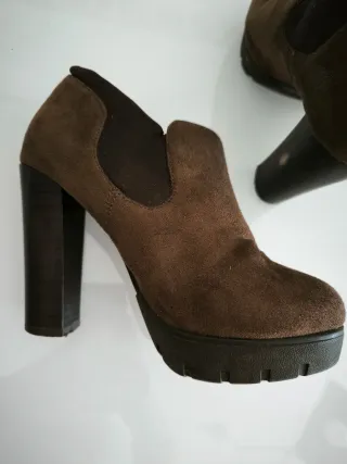 Botas de salto castanhas Seaside 35