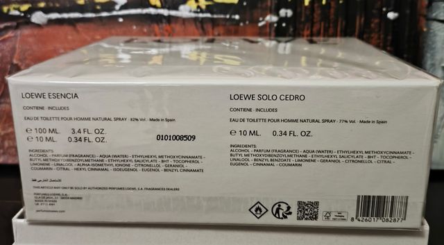 Estuche Loewe Esencia Edt 100ml + 10ml +10ml Cedro