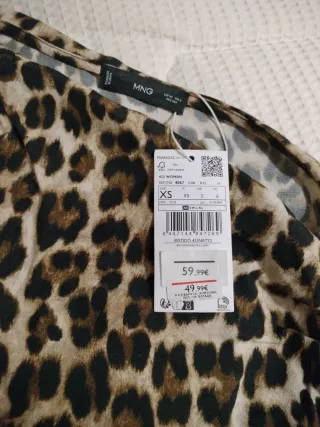 Vestido largo animal print