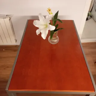 Tavolo da cucina estensibile in legno e metallo