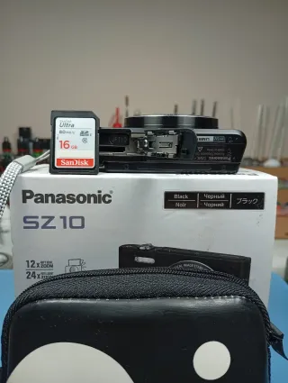 Cámara Panasonic SZ10 Negra + Funda + Tarjeta 16GB