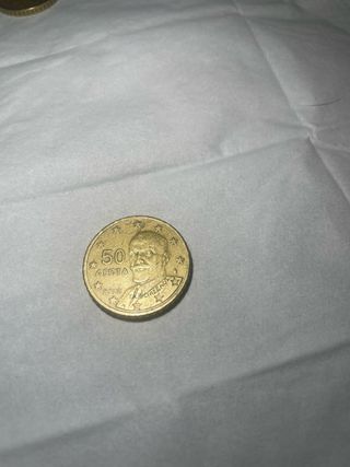 Moneda 50 céntimos Grecia 2002