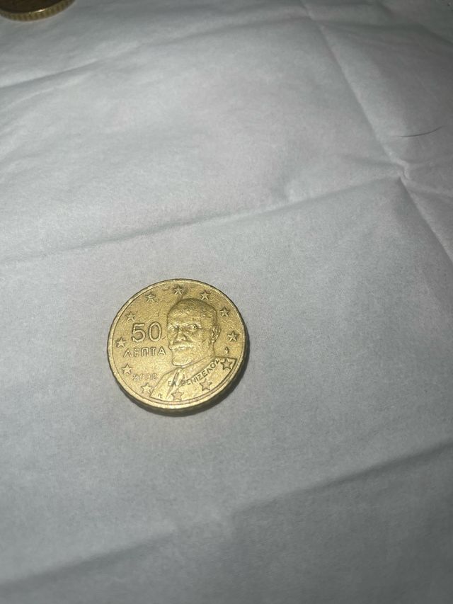 Moneda 50 céntimos Grecia 2002
