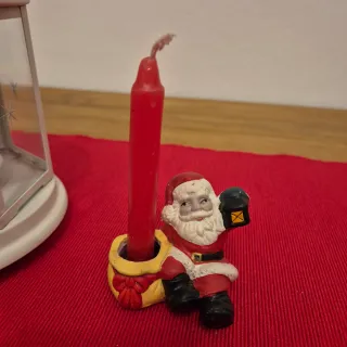 Decorazioni di Natale - Babbo Natale con candela