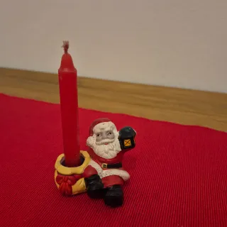 Decorazioni di Natale - Babbo Natale con candela