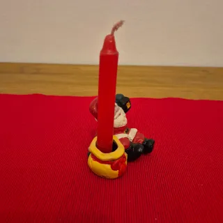 Decorazioni di Natale - Babbo Natale con candela