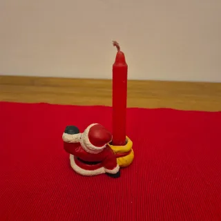 Decorazioni di Natale - Babbo Natale con candela